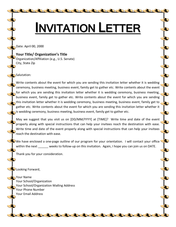 Need to get a letter of invitation for applying Canada Visa – Follow